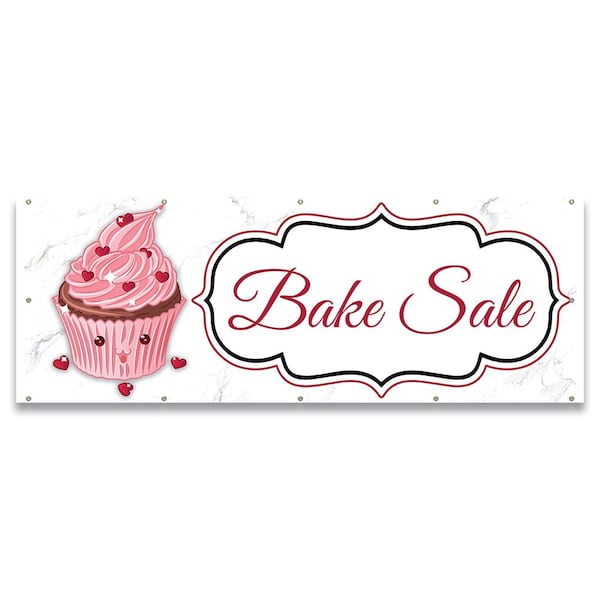 Bake Sale Banner Concession Stand Food Truck Single Sided